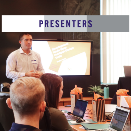 Photo of a presenter